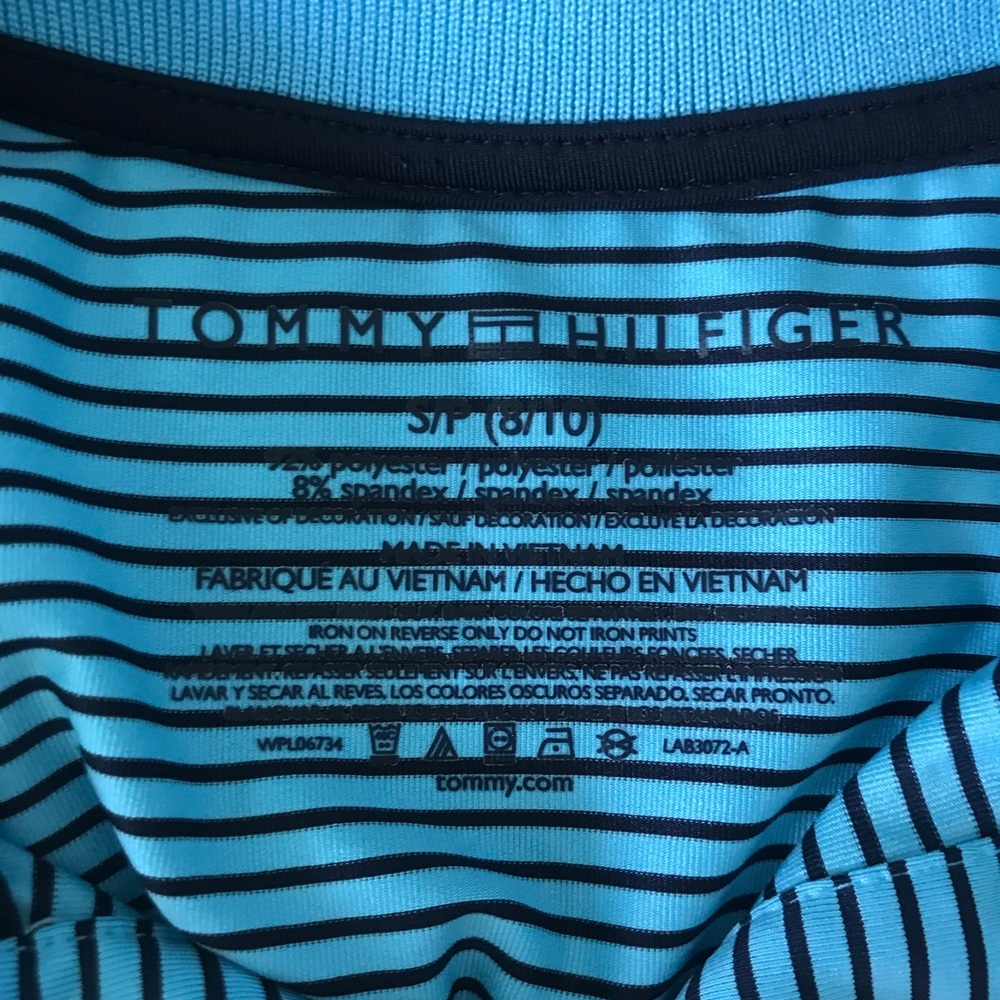 Sold Tommy Hilfiger polo boys EUC Small 8/10 - Picture 4 of 4